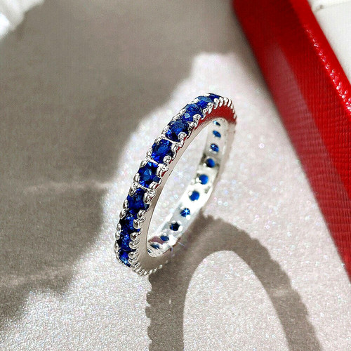 Round cut blue sapphire - round,