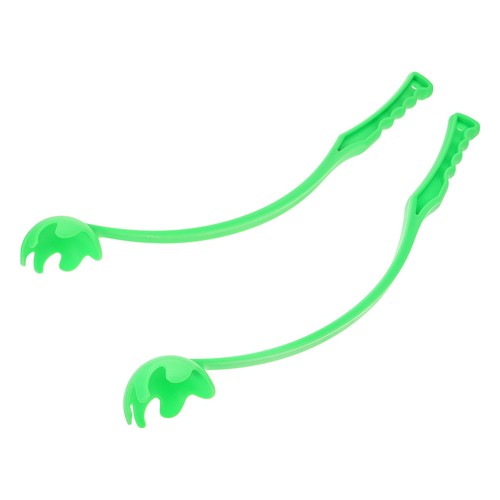 Green long handle dog ball - green,