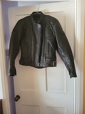 Belstaff Ladies Black Leather Motorbike Jacket Size 12