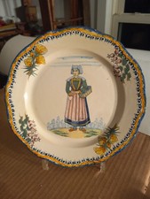 Antique Henriot Quimper Plate
