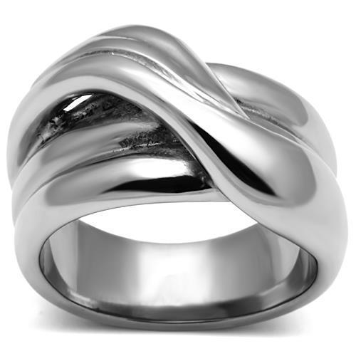 Ladies silver ring band chunky