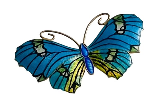 Antique silver butterfly - ja&s,