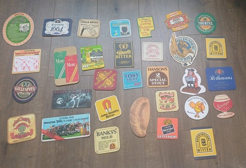 Vintage beer mats - vintage, 30