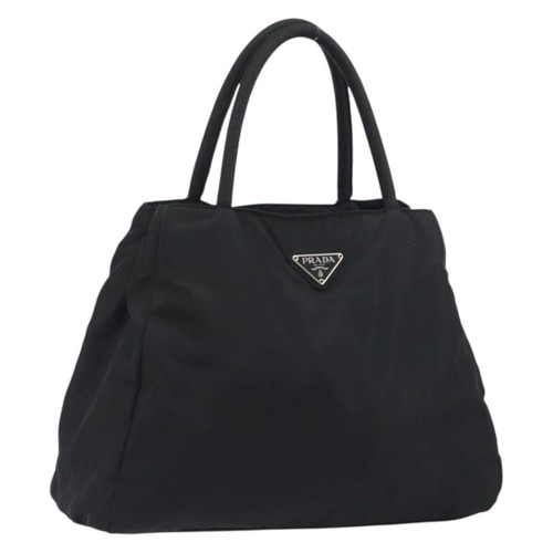Prada hand bag nylon black - prada,