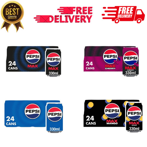 Pepsi max sugar cola cans - pepsi,
