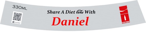 Personalised diet coke - x,