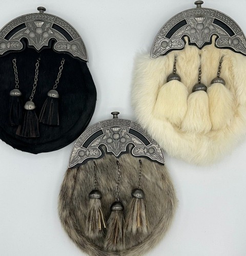 Thistle cantle dress sporran - cantle,