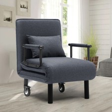 Folding Single Sofa Z Bed Lounger Chaise Sofabed Recliner Futon Chair Armchair 