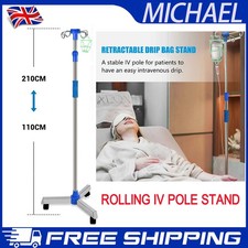 Adjustable IV Pole Stainless