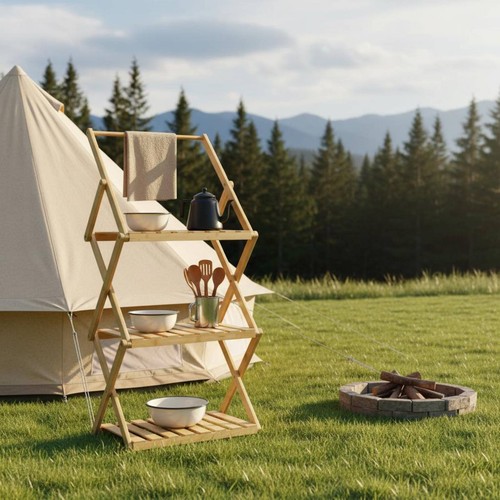 Camping kitchen stand solid - camping,