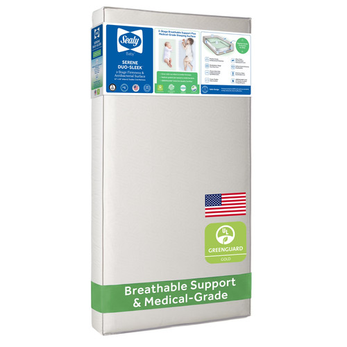 Sealy crib mattress serene duo - sealy,