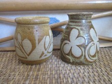 Bembridge Pottery, Isle of Wight, Martin Gilchrist, two small vases