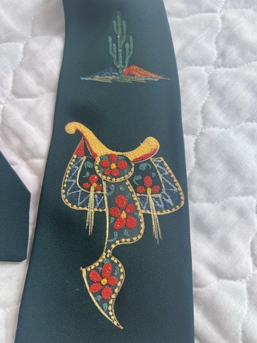 Western saddle hand painted - saddle,