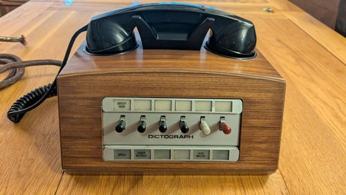 Vintage dictograph telephone - telephone,