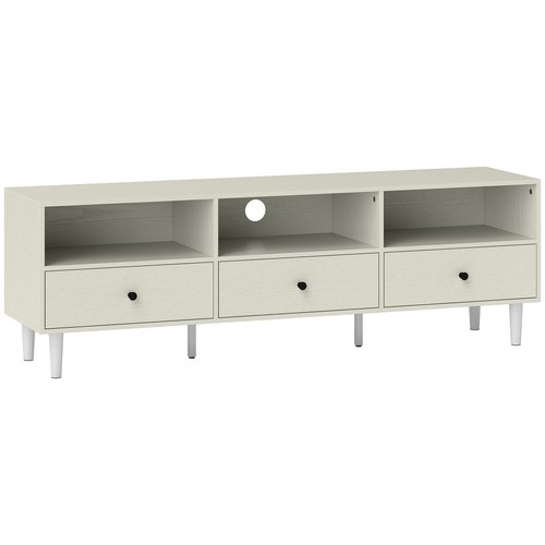 Modern cream white stand - modern, tv