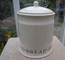 Vintage White Bread Bin Crock
