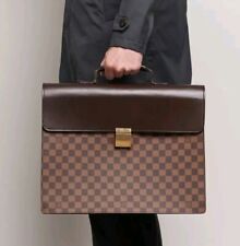 Authentic Vintage Designer Louis Vuitton Altona Damier Ebene Briefcase Bag
