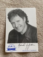 MICHAEL J JACKSON (BROOKSIDE) PRESIGNED CAST CARD