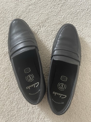 Clarks girls black - clarks, leather