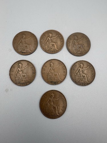 George one penny coins - george,