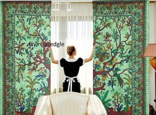 Indian Mandala Cotton Tree Of Life Hippie Tapestry Bohemian Door Window Curtains