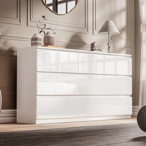 High gloss chest drawers - chest,