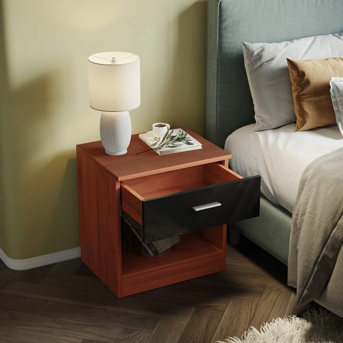 Walnut black high gloss - high,