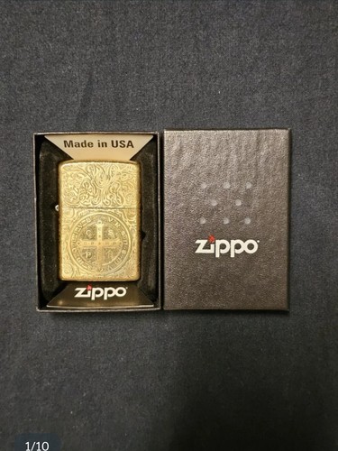 Rare zippo lights armor side - zippo, 5-side
