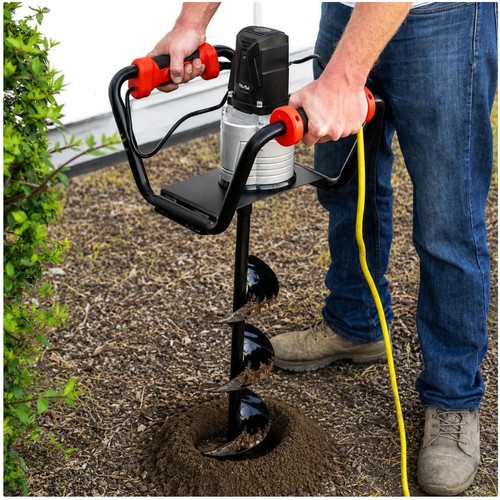 Electric post digger tree - digger,