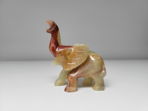 Vintage green onyx - green, elephant