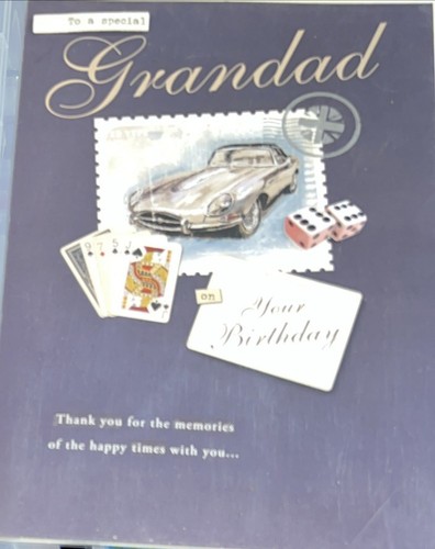 Grandad birthday card - grandad,