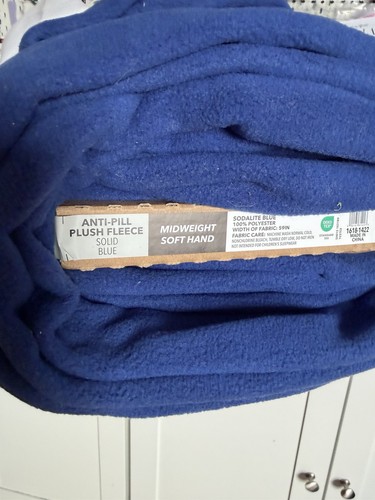 Fleece fabric blue yards - fabric,