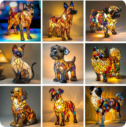 Various breed dog shaped led - dog,