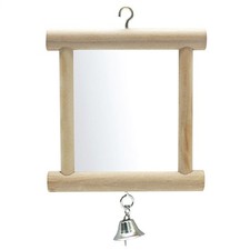 Pet Bird Mirror With Bell
