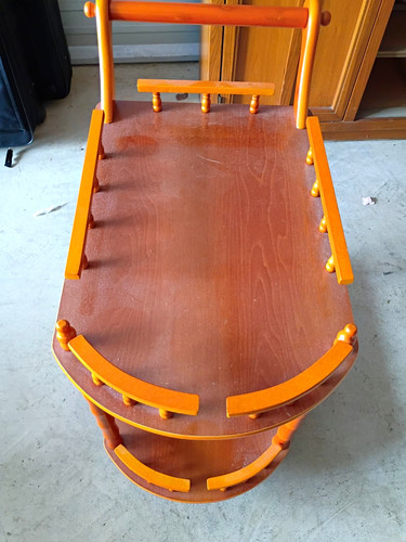 Wood serving bar cart tea - wood,