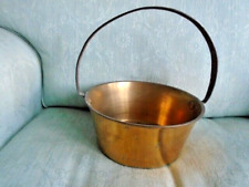 Jam Cooking Pot Preserving Pan  Brass  Antique Iron Handle Fixed Rivetted handle