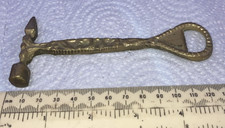 Brass decorated toffee / ice hammer possible bottle opener too 13 cm