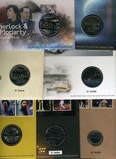 COIN COVERS LARGE  50p £1 £2 £5 - 2018 2019 2020 2021 2022 -slight fault on back