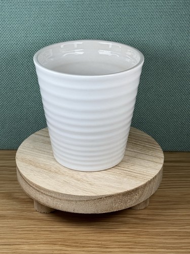 White glazed flared - glazed,