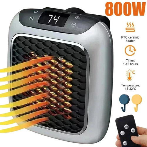 800w electric space heater low - 800w,