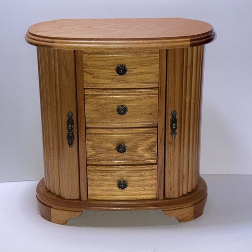 Vintage wooden mini wardrobe - wooden,