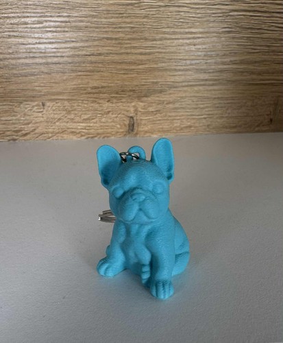 French bulldog keychain - keychain, 3d