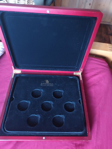 Wooden coin display - case, 14