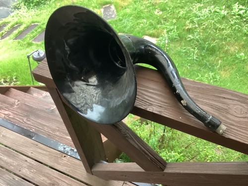 Vintage gramophone horn - vintage,