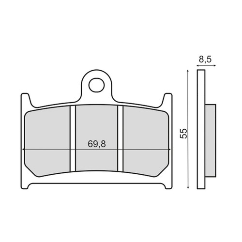 Pair brake pads for - brake,
