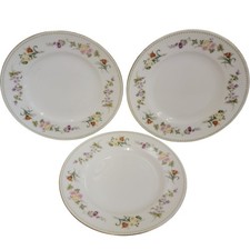 Wedgwood Mirabelle R4537 Bone China Dinner Plates Set of 3