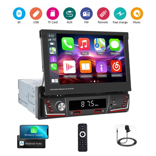 Single 1din car radio stereo - single,