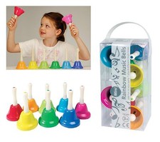 Set of 8 Rainbow Handbells -