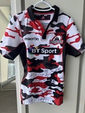 Signed Edinburgh Rugby Shirt Jersey Player Issue GPS Scotland Match Game Trikot