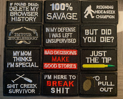 Novelty morale patch - patch, funny